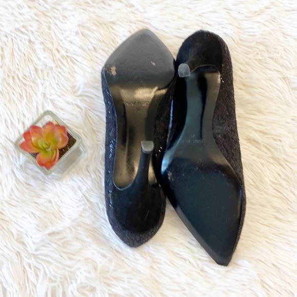 NINE WEST x Zappos Flax Black Sparkle Pointed Toe heel stiletto dress women’s 7 - Picture 9 of 9